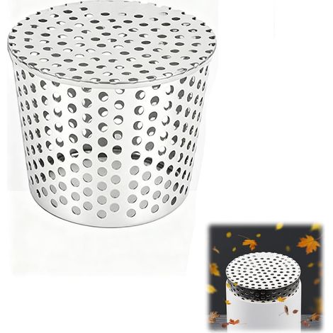 Tamis de gouttière Inoxydable, Anti-Feuilles tuyaux Descente, Drain Toit Plat Anti-Feuilles, pour Gouttières, Filtre Anti-Débris pour Tuyau de Descente (1/5)