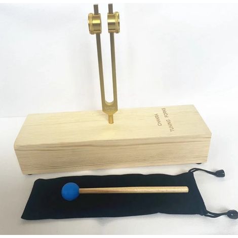 1 Satz Stimmgabeln. Spezifikationen: 172,06 kHz. Farbe: siehe Abbildung. Materialien: Aluminiumlegierung und Holz. Therapeutische Stimmgabel.