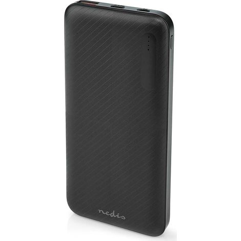 Banco de energia 10000 mah 152030 a numero de salidas 2 conector de salida 1x usb a 1x usb c conector de entrada 1x micro usb 1x usb c pd20 18w polimero de litio