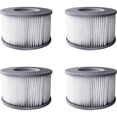 4 pièces Filtre de bain à remous, pour piscines gonflables MSPA, compatible avec modèles Delight Premium Elite Concept (1/5)