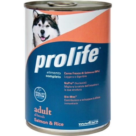 Cane - Bocconcini Adult Salmone & Riso Prolife 400 gr