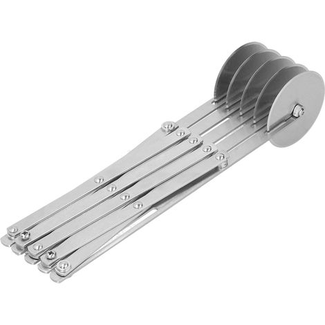 Coupe-pizza multi-roues en acier inoxydable, outil de découpe pour pâte, pâtisserie et pain, outil de cuisine et de pâtisserie, 5 roues (1/5)