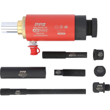 KS TOOLS Juego de cilindros hidráulicos de empuje y tracción 16t 10 piezas. - 440.0005 (1/4)
