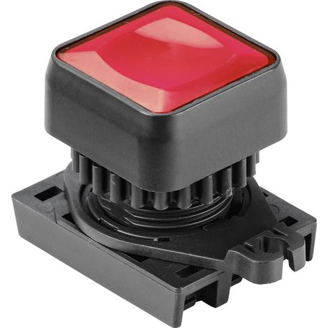 TRU COMPONENTS TC-10344020 S2PRSU-P3R Drucktaster quadratisch Rot (transparent) 1 St. (1/2)