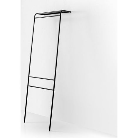 Schwarzer Wandgarderobe Toru aus Metall