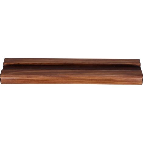 Support pour Miroir sur Pied en Bois Massif, Base Antidérapante Stable, Dimension 45x12 Cm, Finition Noyer, pour Chambre, Salon ou Bureau, Support Pleine Longueur Multifonctionnel (1/5)