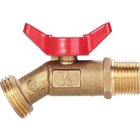 Adaptador de latón resistente para grifo de agua - Rojo