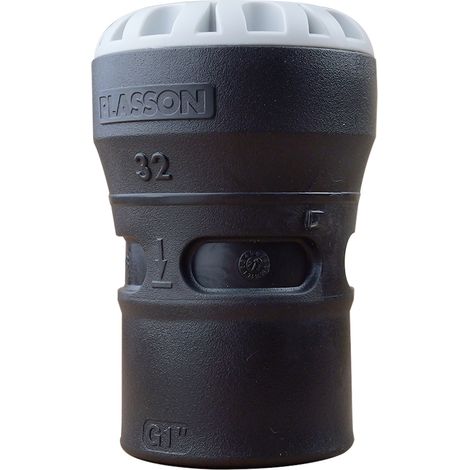 Raccord droit encliquetable PE Ø32 - Laiton femelle 1'' (26/34) avec portée plate ISO 228 et joint fourni - Plasson (1/3)