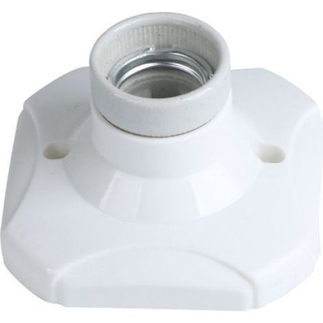 Douille E27 - 250 V - 6 A - En Plastique PP Ignifugé - Pour Plafonnier Lampe Murale Éclairage Intérieur - Lot de 2 (1/3)