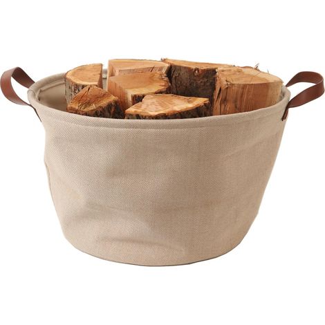 Panier A Buches Tissu Teahupoo Sable - LE MARQUIER