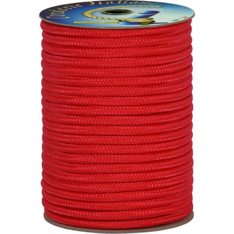 Corderie Italiane 006064411 Treccia polipropilene rossa 8 mm - 100 mt (1/2)