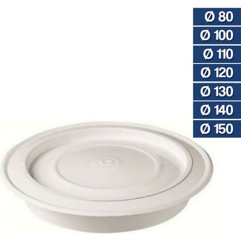 Rosone Di Finitura Con Coperchio   80 Mm Tubo Canna Fumaria Scarico Fumi Stufe Legna Pellet (1/4)