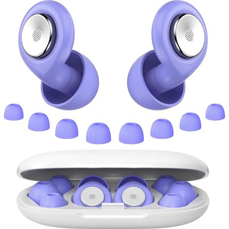 ouchon d'oreille pour dormir, Bouchons Réutilisables en Silicone Souple et Ergonomiques, 4 Tailles (XS/S/M/L) Protection Auditive (1/5)