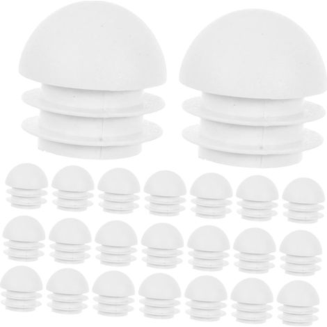 de 25 bouchons ronds en plastique pour tubes protections de (1/5)