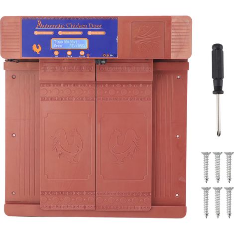Poulailler automatique à double porte avec alerte infrarouge anti-pincement de batterie faible pour canards oies Bronze (1/5)