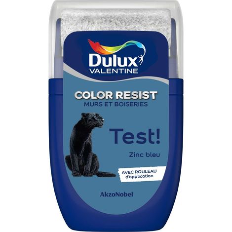 Testeur couleur Zinc Bleu 30 mL - Peinture Color Resist - Dulux Valentine (1/5)