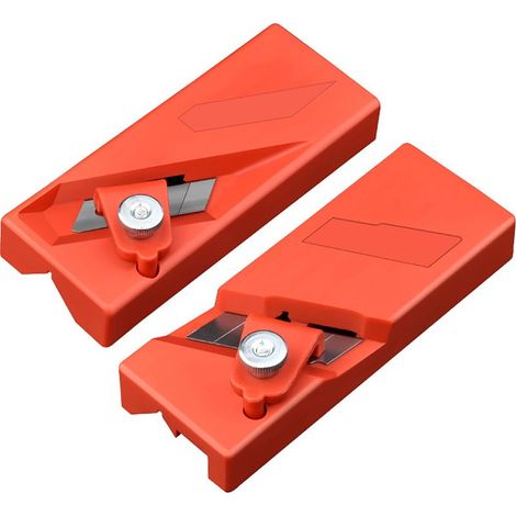 Raboteuse chanfrein ABS pour plaques plâtre, finition bords bois inclinaison 45°, décorative pour plafonds panneaux fibres bois acoustiques (1/5)
