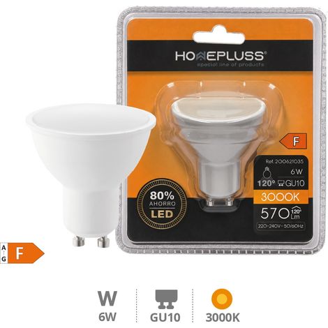 LED GU10 - 6W BLANC CHAUD