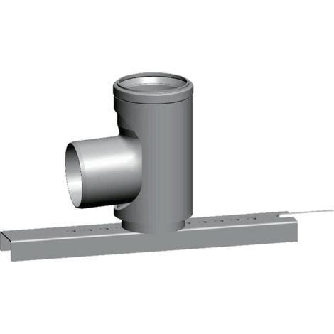 Wolf Arc de support Cob 2651513 DN 80 , 87 degrés, avec rail de support, pour tuyau d&39échappement, PP