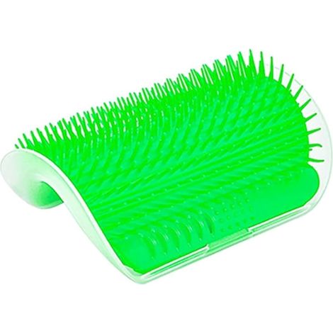 Peigne de massage pour animaux, brosse amovible pour chat, grattoir d'angle, outil de toilettage, démêlant, anti-peluches, accessoire de soin, lot de 2, noir, pour chats et chiens (1/3)