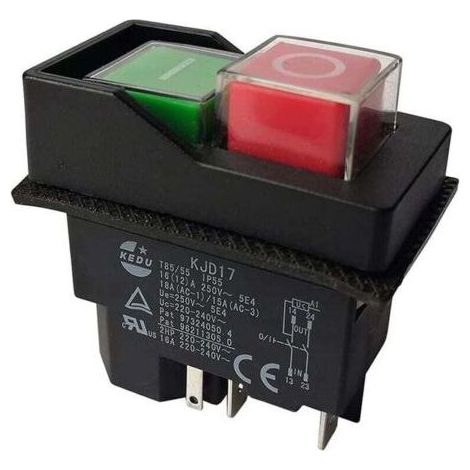 Commutateurs électromagnétiques KJD17 - 220V - 5 Broches - Bornes (1/4)