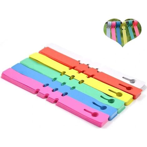 Filiyano-Étiquettes pour plantes, marqueurs de jardin en plastique, lot de 120, imperméables, à suspendre, pour semis, gazon, arbres, jardinage, 6 (1/5)