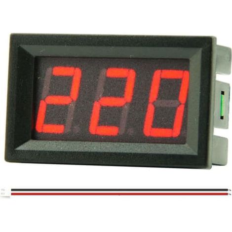 Ecleanfy - Voltmètre numérique universel à affichage LED 50-500 V CA 220-380 V CA