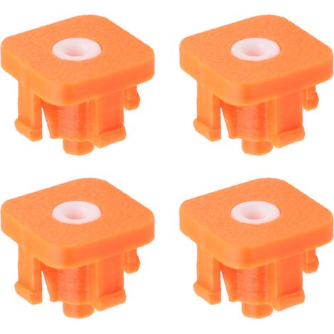 Lot de 4 entrées de filament en céramique compatibles avec l'imprimante 3D Kobra 3/S1C. Protection haute dureté pour le port d'alimentation AMS Guard.