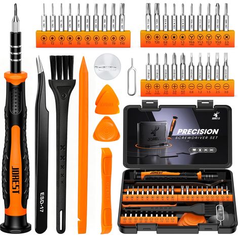 Kit Tournevis de Précision, Outillage Set avec Torx T1 T2 T3 T4 T5, TR5 T6 T7 T8 T9 T10 T15, Triwing Y00, Etoile P2/5, -1.0/2.0, etc, pour PS4, Xbox, Switch, PC, Lunettes, Montre (1/5)