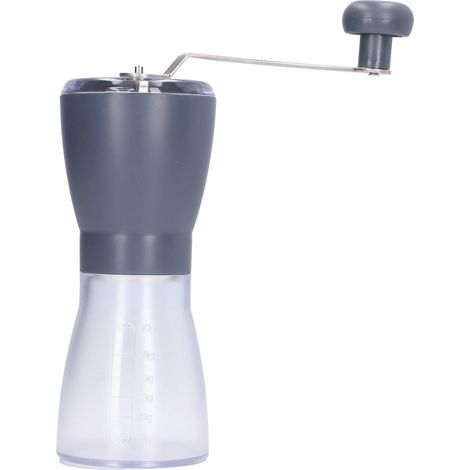 Graue manuelle Kaffeemühle, waschbare Bohnenmühle, Espresso-Zubehör für italienischen Kaffee (1/5)