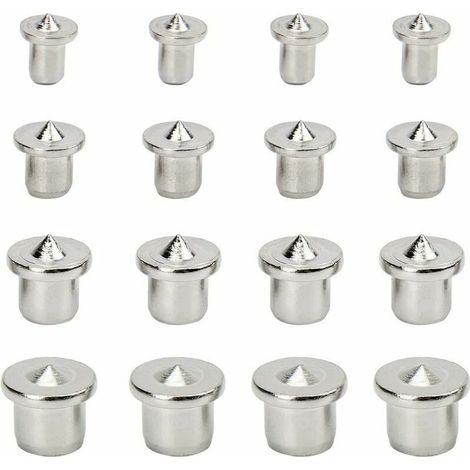 16-teiliges Werkzeugset zum Ausrichten von Holzdübeln und Zentrieren von Holzbearbeitungsteilen, 6 mm, 8 mm, 10 mm, 12 mm (massiv) (1/5)