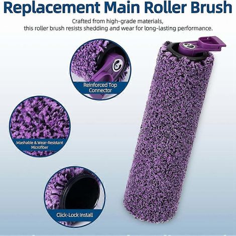 Rouleaux de brosse de rechange pour balais vapeur Shark SD200 SD201 SD201C SD201Q SD205 - rouleaux anti-emmêlement des cheveux (1/5)