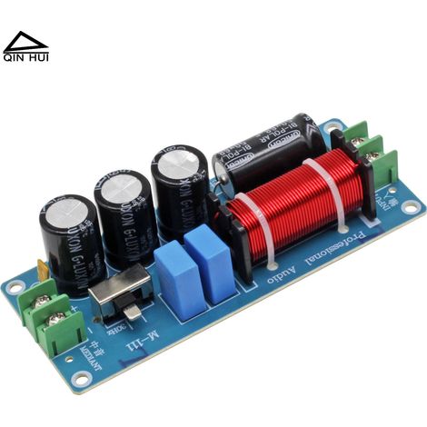 Passiver Filter für reine Mitten mit einstellbarer Grenzfrequenz, lötfreie Filterplatine für Lautsprecher, Audio-Verbesserungs- und Modifikationsset für Auto und Zuhause (DIY). (1/4)