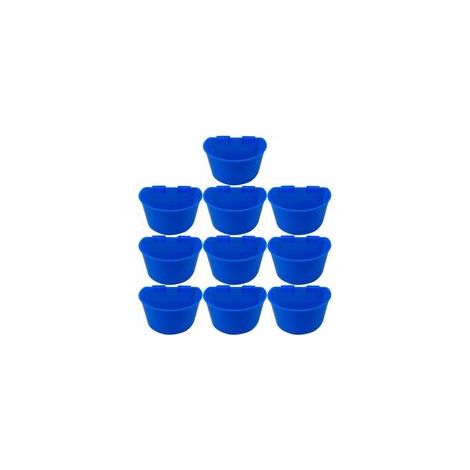 Lot de 10 abreuvoirs en plastique pour poussins, cailles, pigeons, 9x6x3 cm – (1/5)
