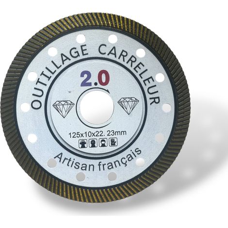 Disque Diamant Dekton Coupe Extra-Fine 1,1 mm Précision Pro Carrelage, Pierre, Porcelaine Outillage Carreleur 2.0 125mm