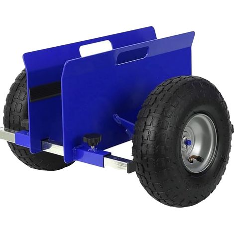 Plattenwagen, hohe Tragkraft, verstellbares Design, blau (1/2)