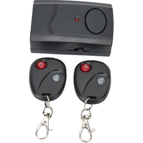 Fernbedienungs-Warnalarmsystem mit Vibrationsfunktion für Fahrräder, Türen und Fenster – Doppelfernbedienung (1/5)