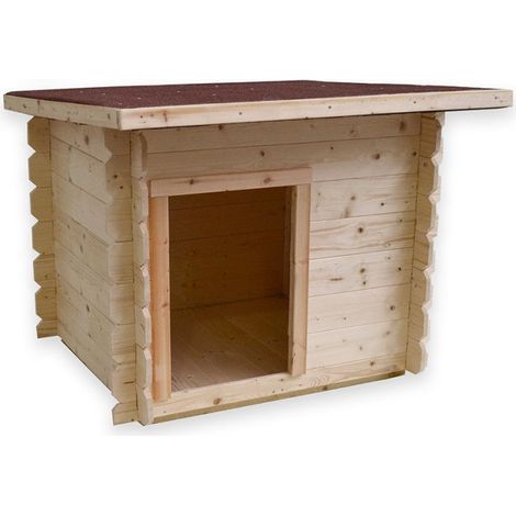 Cuccia in Legno per Cani Taglia Piccola da Esterno Giardino Inverno (1/4)