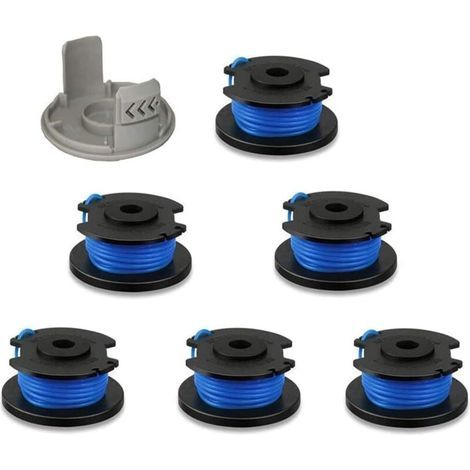 Ersatzspulen für Ryobi 1,65 mm (0,065") automatisches Netzkabel mit Kappen, für Ryobi One+ AC14RL3A, 18V, 24V und 40V Akku-Rasenmäher (1/5)