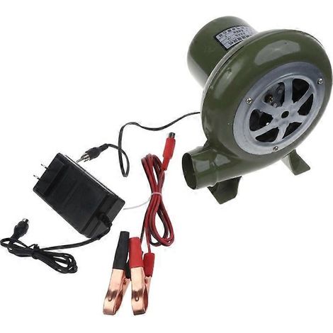 BBQ Air Blower DC12V Portable Léger Souffleur Électrique 30W pour Cuisson Extérieur, Ventilateur Barbecue Léger et Puissant