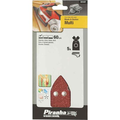 Nastri Triangolari Grana 60 per levigatrici multiuso Black and decker X31437