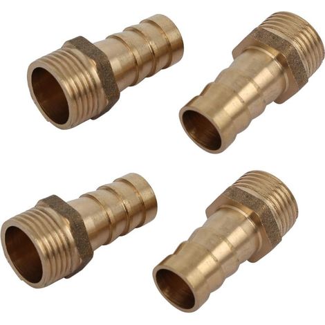 3 / 8BSP Außengewinde 12mm Schlauch Barb Tube Fitting Koppler Connector Adaptateur 4pcs (1/3)