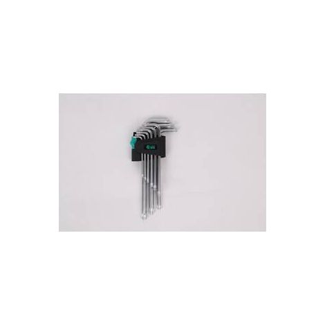 6 x C SET 9 CHIAVI ESAGONALI TORX CRV MEDIUM
