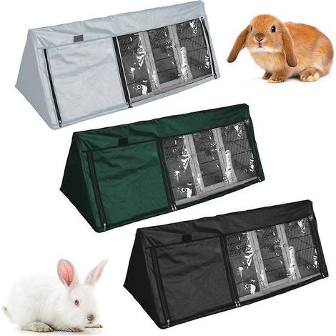 Housse de clapier imperméable et anti-poussière pour cage à lapin - Accessoires pour animaux de compagnie (1/4)