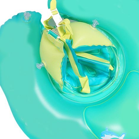 Aufblasbarer, nicht umkehrbarer Babyschwimmer mit mehreren unabhängigen Luftkissen, für Babybecken (Gewicht: 10-17,5 kg). (1/5)
