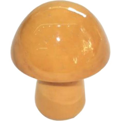 Mini Champignon En Pierre Naturelle - Cristal D'Agate Et Quartz Rose - Décor Aquarium Et Pot De Fleurs - Lot De 1 (1/5)