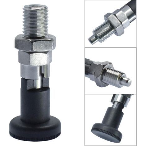 QORVA-M12 Piston à bouton à ressort, piston d'indexation à ressort, goupille à ressort, goupille de positionnement à ressort, vis à ressort de verrouillage