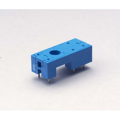 Support CI 12A 250V série 4031 bleu étrier métallique bas profil FINDER 95132SNA