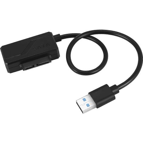 Câble adaptateur USB 2.0 vers Mini SATA II 7+6 broches 13 broches pour lecteur CD/DVD-ROM slimline d'ordinateur portable (1/5)