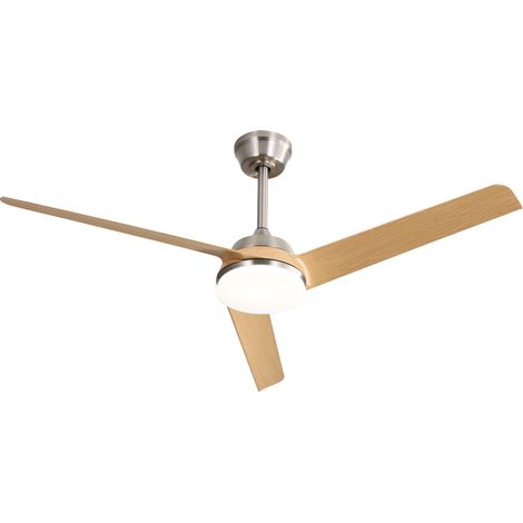 52-Zoll-Deckenventilator mit 22-W-LED-Licht und Fernbedienung, 3 ABS-Flügel für das Wohnzimmer